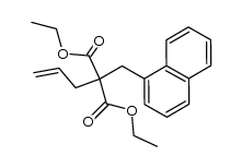 allyl-[1]naphthylmethyl-malonic acid diethyl ester结构式