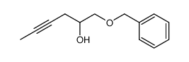 (+/-)-1-benzyloxy-hex-4-yn-2-ol结构式