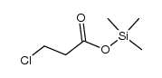 chloropropionic acid-trimethylsilyl ester Structure
