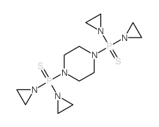 Piperazine,1,4-bis[bis(1-aziridinyl)phosphinothioyl]-结构式