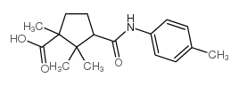 1,2,2-trimethyl-3-p-tolylcarbamoyl-cyclopentanecarboxylic acid结构式