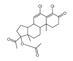 (17-acetyl-4,6-dichloro-10,13-dimethyl-3-oxo-2,8,9,11,12,14,15,16-octahydro-1H-cyclopenta[a]phenanthren-17-yl) acetate Structure