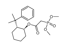 (1S,2R)-dimethoxyphosphanyl-2-(2-phenylpropan-2-yl)cyclohexyl 2-(dimethoxyphosphoryl)acetate Structure