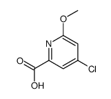 4-Chloro-6-Methoxy-pyridine-2-carboxylic acid structure