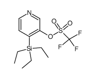 4-(triethylsilyl)pyridin-3-yl trifluoromethanesulfonate结构式