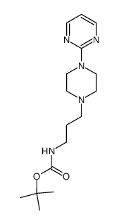 tert-butyl (3-(4-(pyrimidin-2-yl)piperazin-1-yl)propyl)carbamate Structure