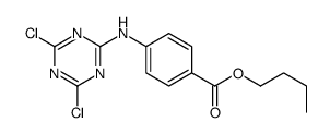 butyl 4-[(4,6-dichloro-1,3,5-triazin-2-yl)amino]benzoate Structure