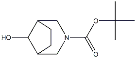 exo-tert-butyl-8-hydroxy-3-azabicyclo[3.2.1]octane-3-carboxylate结构式