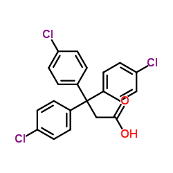 3,3,3-tris(4-chlorophenyl)propanoic acid structure