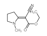 Acetic acid,2-cyano-2-(1-methyl-2-pyrrolidinylidene)-, ethyl ester Structure