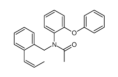 N-(2-phenoxyphenyl)-N-[(2-prop-1-enylphenyl)methyl]acetamide Structure