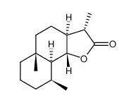 (4R,5S)-3-desoxy-tetrahydro-l-α-santonine结构式