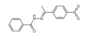 1-p-nitrophenyl-1-(2-benzoylhydrazono)ethane结构式