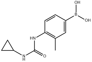 4-(3-cyclopropylureido)-3-methylphenylboronic acid Structure