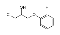 1-Chlor-2-hydroxy-3-o-fluorphenoxypropan结构式