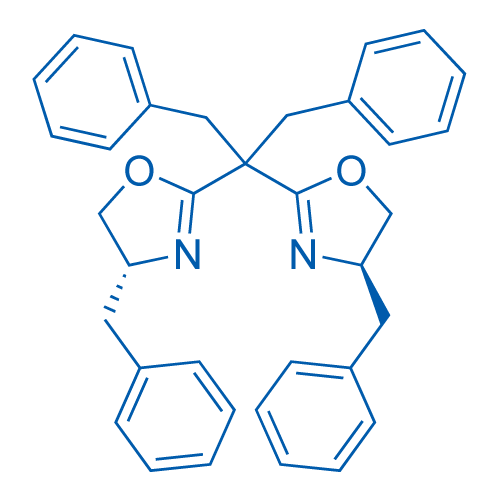 (4R,4'R)-2,2'-(1,3-二苯基丙烷-2,2-二基)双(4-苄基-4,5-二氢恶唑)图片