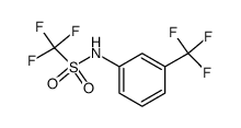 1,1,1-Trifluoro-N-(3-trifluormethylphenyl)methansulfonamid结构式