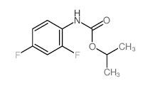 Carbanilic acid,2,4-difluoro-, isopropyl ester (7CI,8CI) Structure