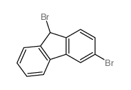 9H-Fluorene,3,9-dibromo- Structure