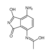 N-(7-amino-1,3-dioxoisoindol-4-yl)acetamide Structure