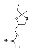 2-Ethyl-2-methyl-1,3-oxathiolane-5-methanol carbamate Structure