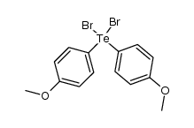 dibromo-bis-(4-methoxy-phenyl)-λ4-tellane Structure