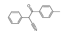 3-oxo-2-phenyl-3-p-tolyl-propionitrile结构式