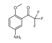 Ethanone, 1-(5-amino-2-methoxyphenyl)-2,2,2-trifluoro- (9CI) structure