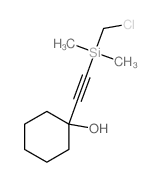 Cyclohexanol,1-[2-[(chloromethyl)dimethylsilyl]ethynyl]- structure