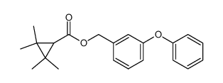 (3-phenoxyphenyl)-methyl 2,2,3,3-tetramethylcyclopropanecarboxylate结构式