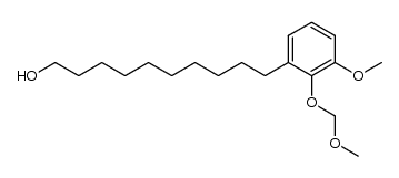 10-[3'-methoxy-2'-(methoxymethoxy)phenyl]decan-1-ol结构式