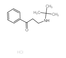 1-Propanone,3-[(1,1-dimethylethyl)amino]-1-phenyl-, hydrochloride (1:1) Structure