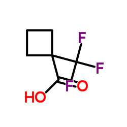 1-(Trifluoromethyl)cyclobutanecarboxylic acid Structure