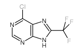 6-氯-8-三氟甲基-9H-嘌呤结构式