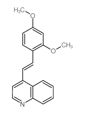 Quinoline,4-[2-(2,4-dimethoxyphenyl)ethenyl]-结构式