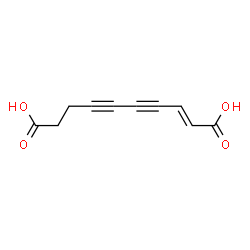 2-Decene-4,6-diynedioic acid structure