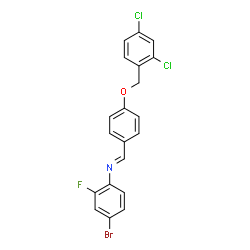 4-BROMO-N-((4-[(2,4-DICHLOROBENZYL)OXY]PHENYL)METHYLENE)-2-FLUOROANILINE picture