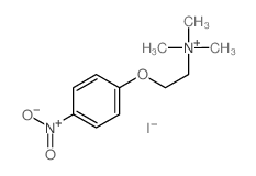 Ethanaminium,N,N,N-trimethyl-2-(4-nitrophenoxy)-, iodide (1:1) Structure