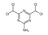 4,6-bis-dichloromethyl-[1,3,5]triazin-2-ylamine Structure