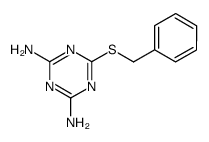 6-benzylsulfanyl-[1,3,5]triazine-2,4-diamine Structure