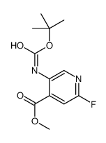 5-{[((叔丁氧基)羰基]氨基} -2-氟吡啶-4-羧酸甲酯结构式
