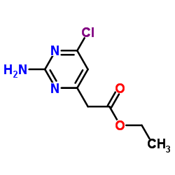 ETHYL 2-(2-AMINO-6-CHLOROPYRIMIDIN-4-YL)ACETATE结构式