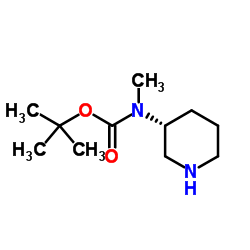 (R)-3-N-Boc-3-(methylamino)piperidine structure