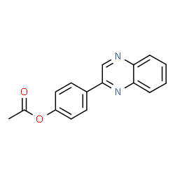 4-(2-Quinoxalinyl)phenyl acetate结构式