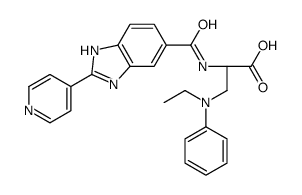 L-Alanine, 3-(ethylphenylamino)-N-[[2-(4-pyridinyl)-1H-benzimidazol-6-yl]carbonyl]-结构式