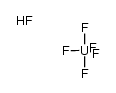 uranium pentafluoride * HF Structure