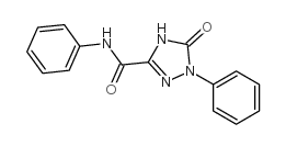 2,5-Dihydro-5-oxo-1-phenyl-1H-1,2,4-triazole-3-carboxylicacidphenylamide structure