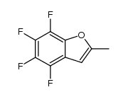 2-methyl-4,5,6,7-tetrafluorobenzo[b]furan结构式