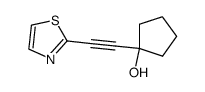 Cyclopentanol, 1-(2-thiazolylethynyl)- (9CI) picture