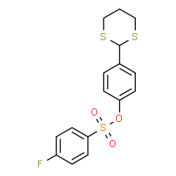4-(1,3-Dithian-2-yl)phenyl 4-fluorobenzenesulfonate structure
